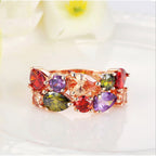 Colored Zircon Rings