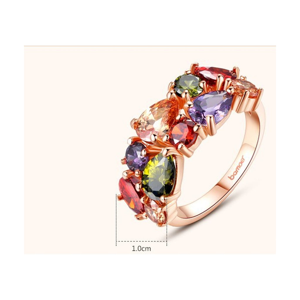 Colored Zircon Rings