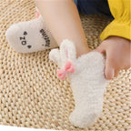 Coral Fleece Baby Socks Newborn Soft Rabbit