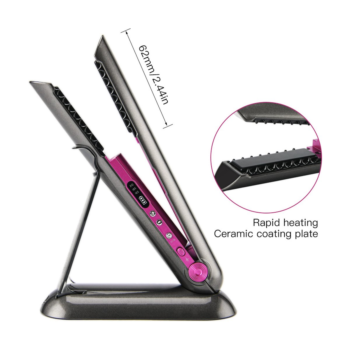 Cordless 2-in-1 Flat Iron