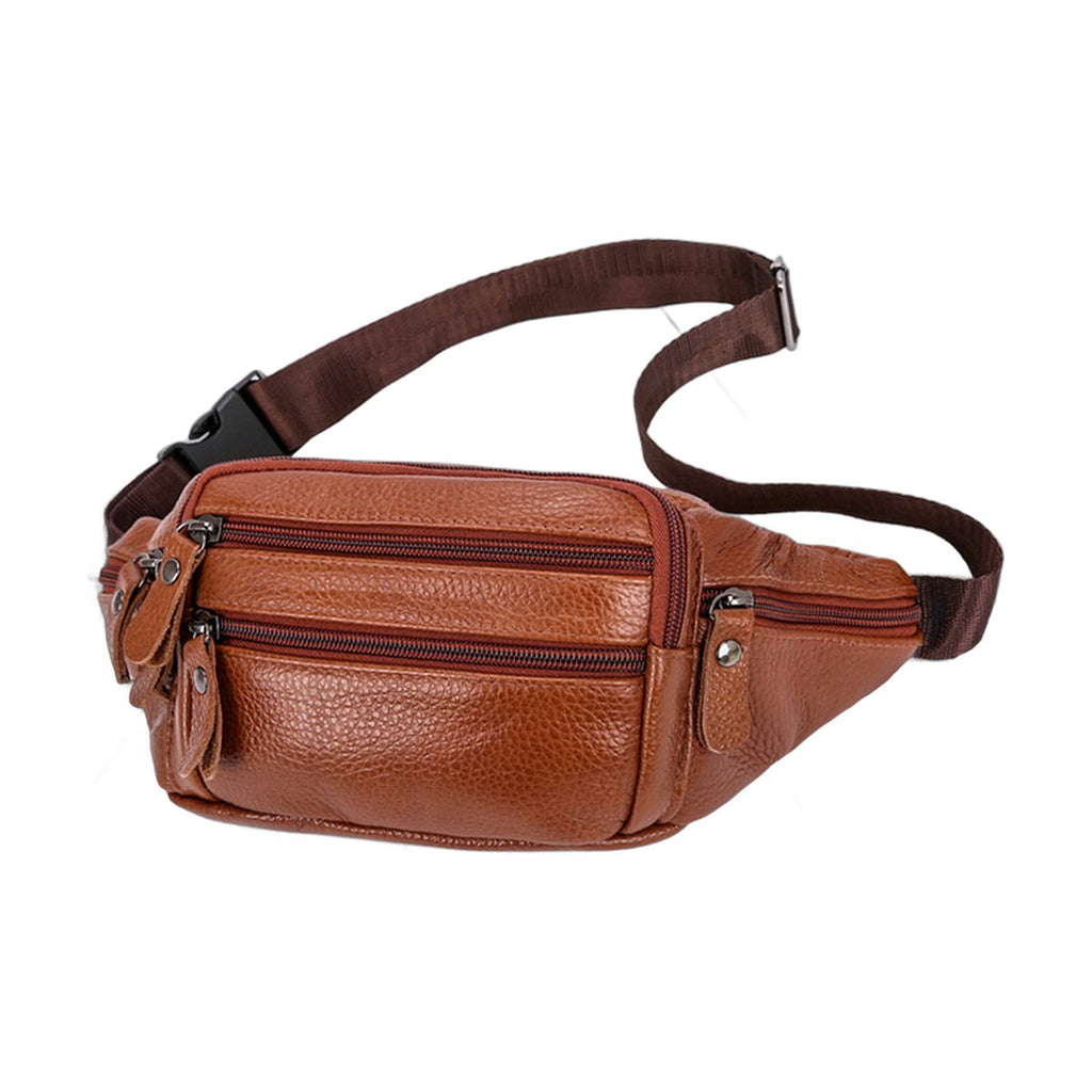 Cowhide Belt Bag Leather Shoulder Chest