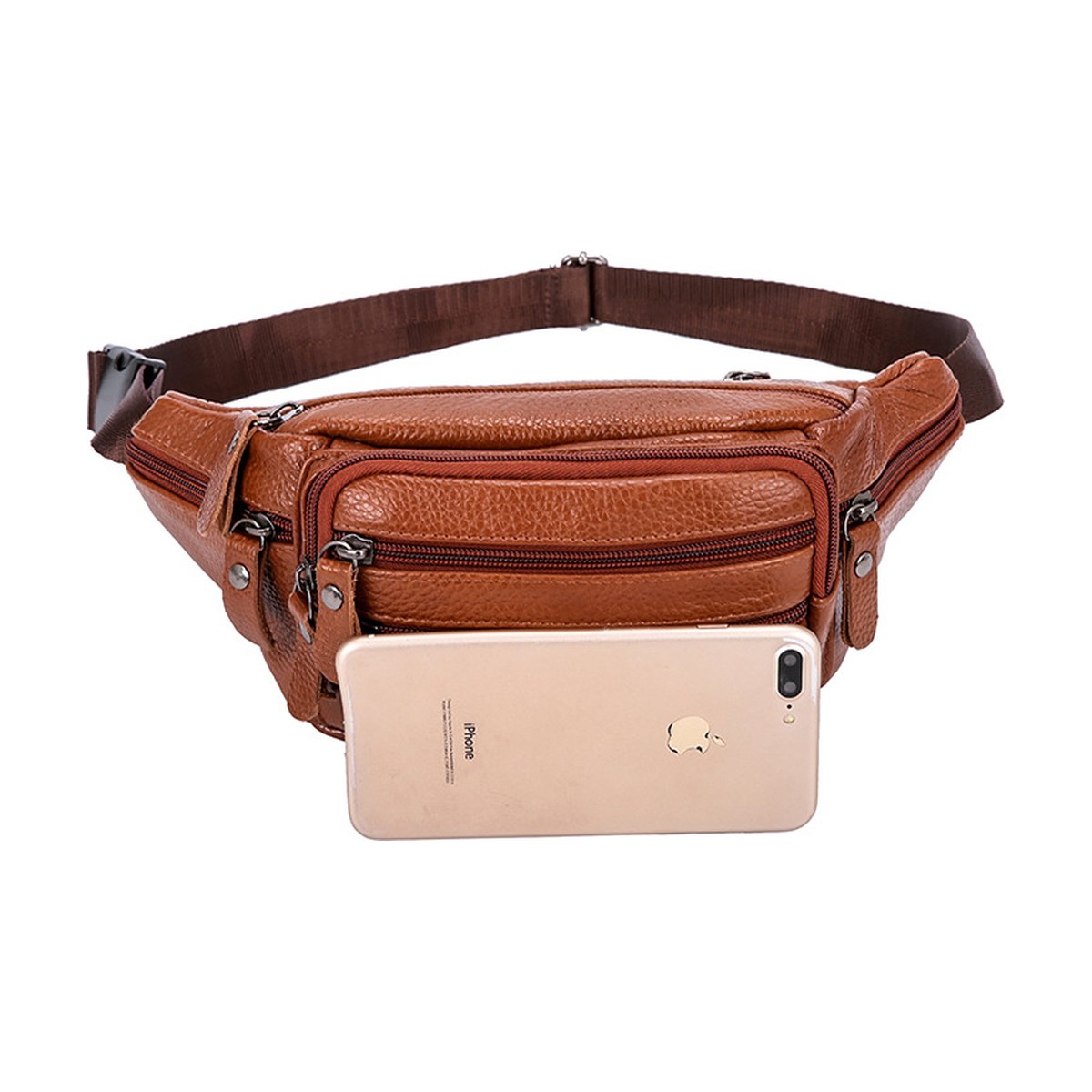 Cowhide Belt Bag Leather Shoulder Chest