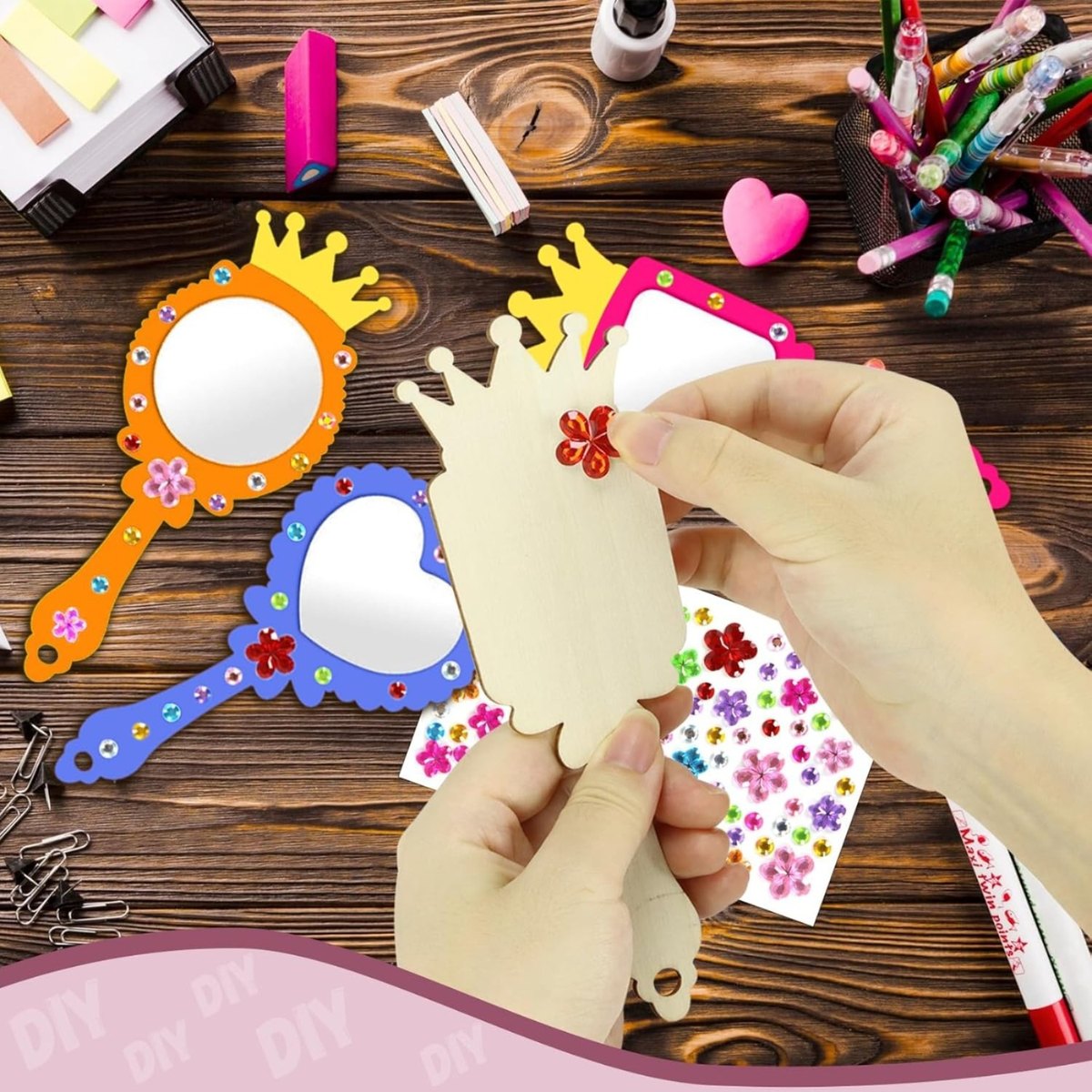 Craft Kit Decorating Mirrors - Includes Brushes