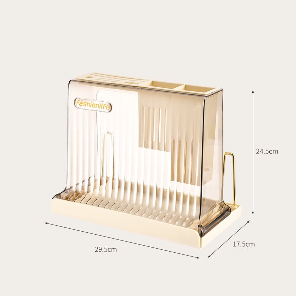 Cream Kitchen Storage Shelf