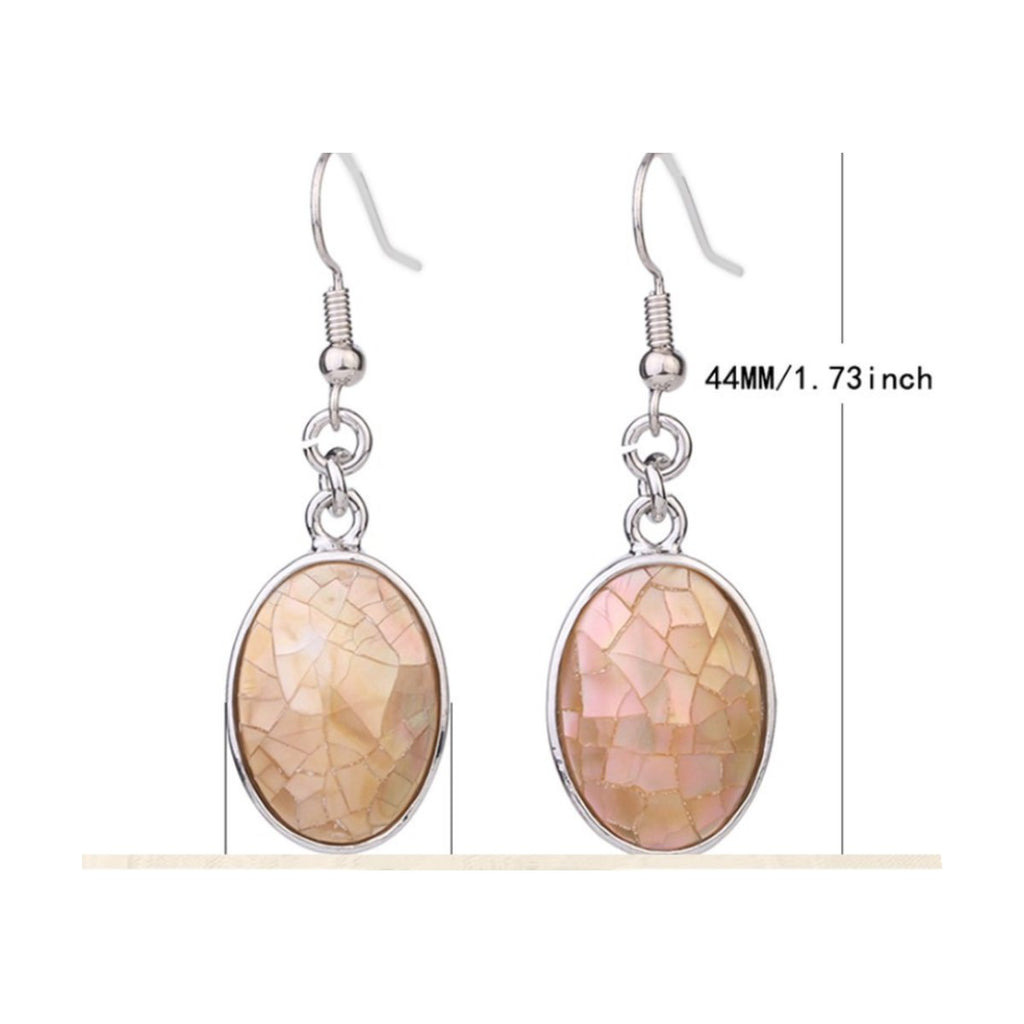 Creative Natural Shell Earrings Oval