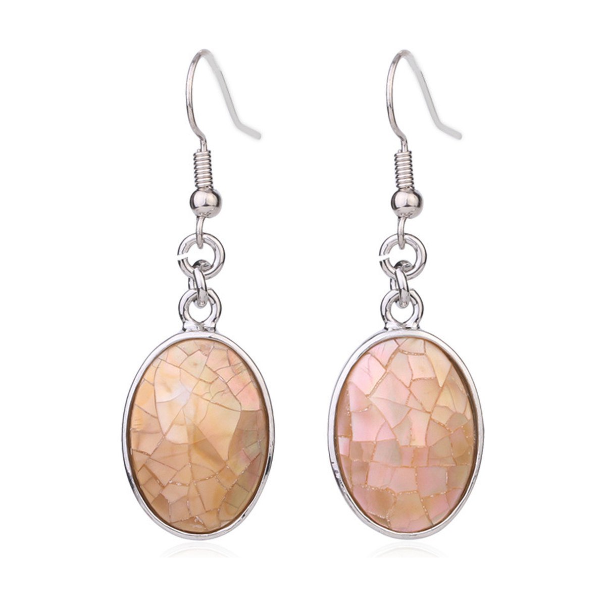 Creative Natural Shell Earrings Oval