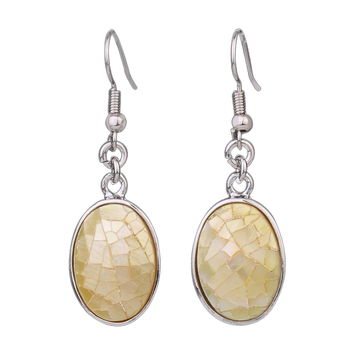 Creative Natural Shell Earrings Oval