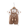 Creative Printed Baby Backpack Pants Set