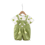 Creative Printed Baby Backpack Pants Set