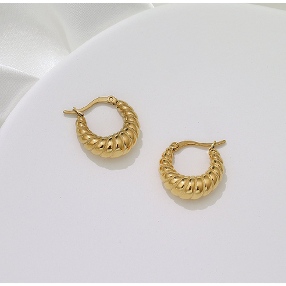 Croissant Hoop Earrings