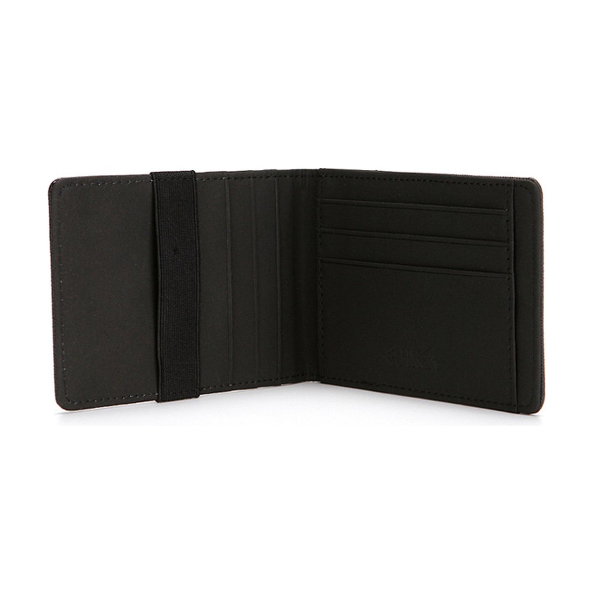 Cross Pattern PU Elastic Band Card Holder