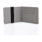 Cross Pattern PU Elastic Band Card Holder