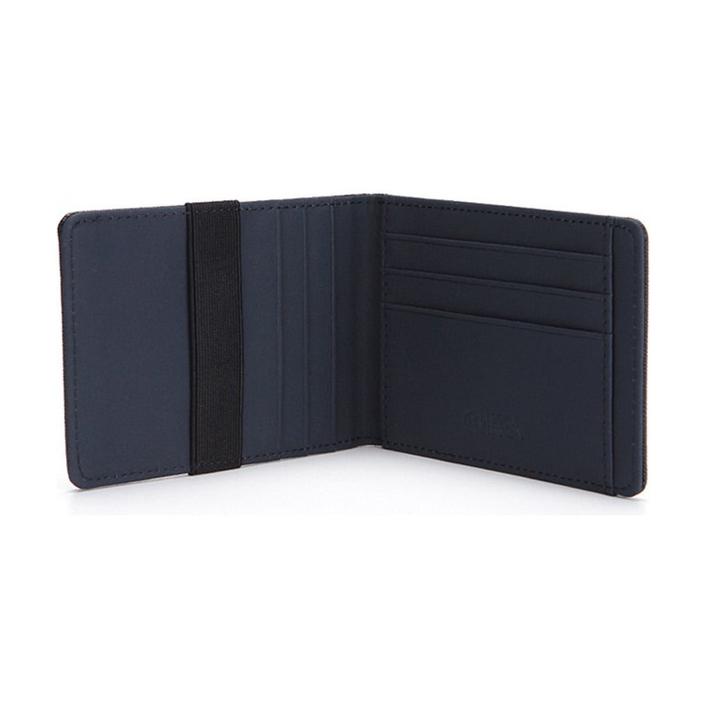 Cross Pattern PU Elastic Band Card Holder