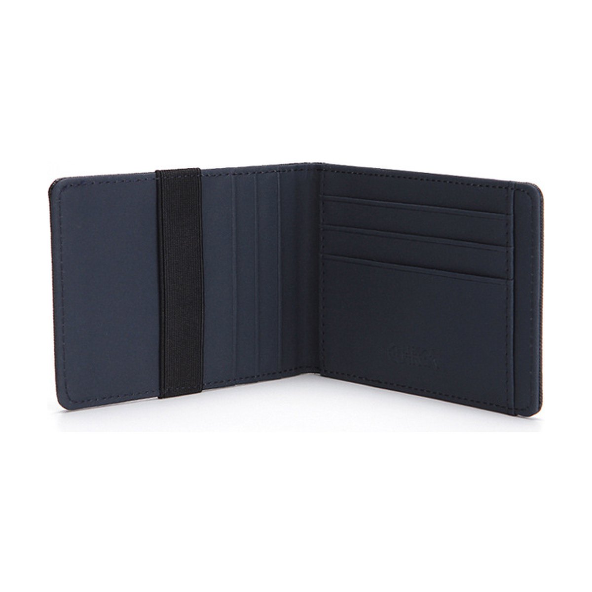 Cross Pattern PU Elastic Band Card Holder