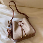 Crossbody Bucket Tote Bag