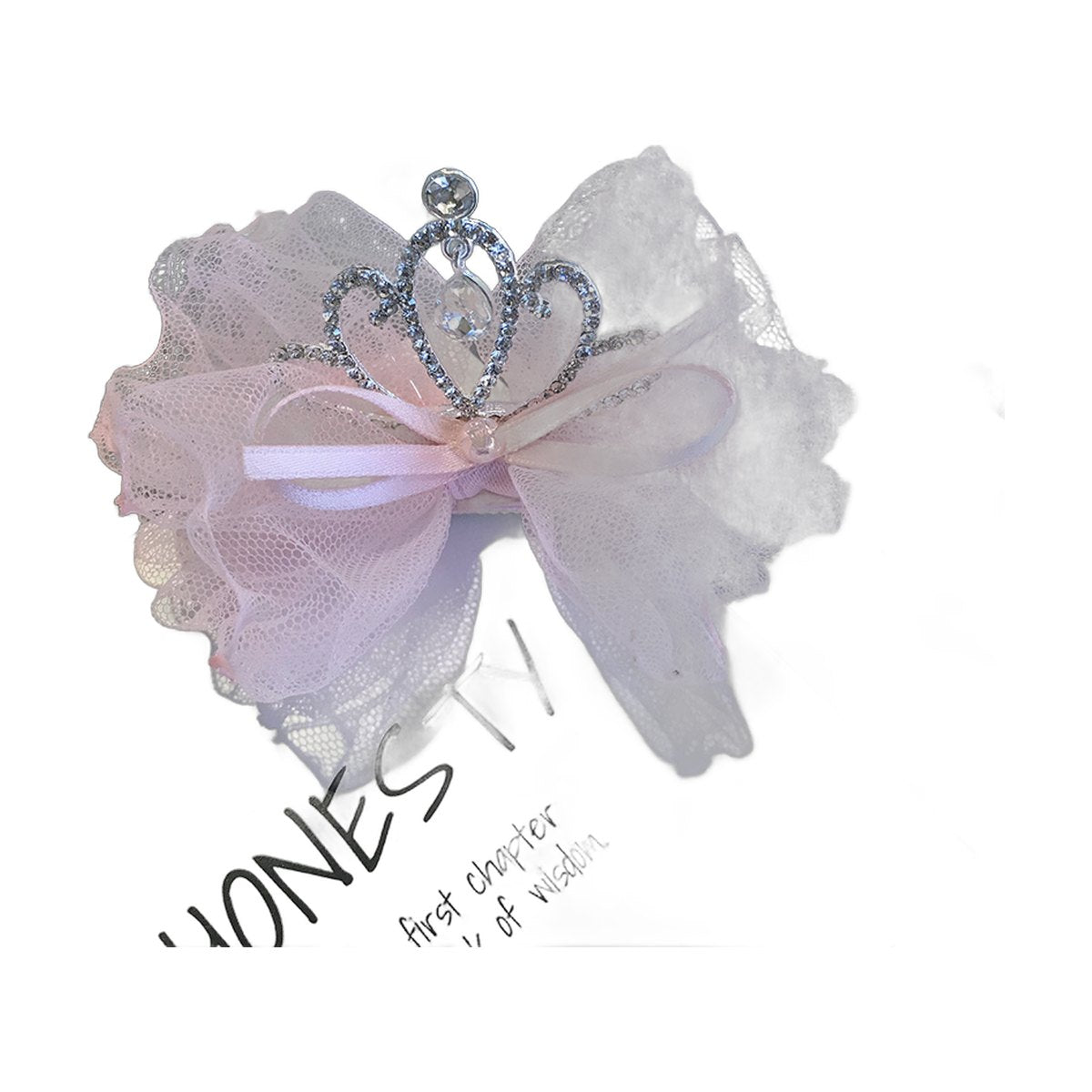 Crown Lace Baby Hair Clips
