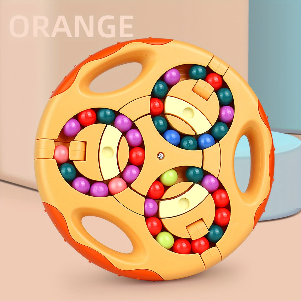 Rotating Magic Bean Cube Toys Portable Double-sided