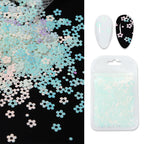 Butterfly Flower Nail Art Sequins Crystal Glue