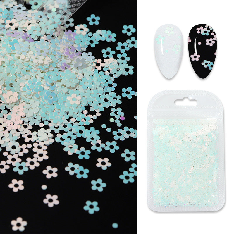 Butterfly Flower Nail Art Sequins Crystal Glue