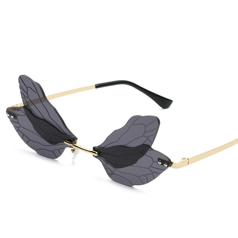 Rimless Butterfly Sunglasses