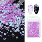 Butterfly Flower Nail Art Sequins Crystal Glue