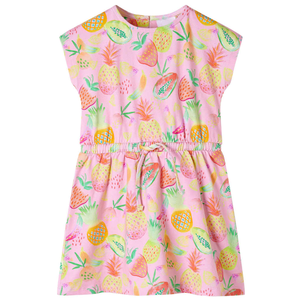 Girls' Fruit Print Summer Dress