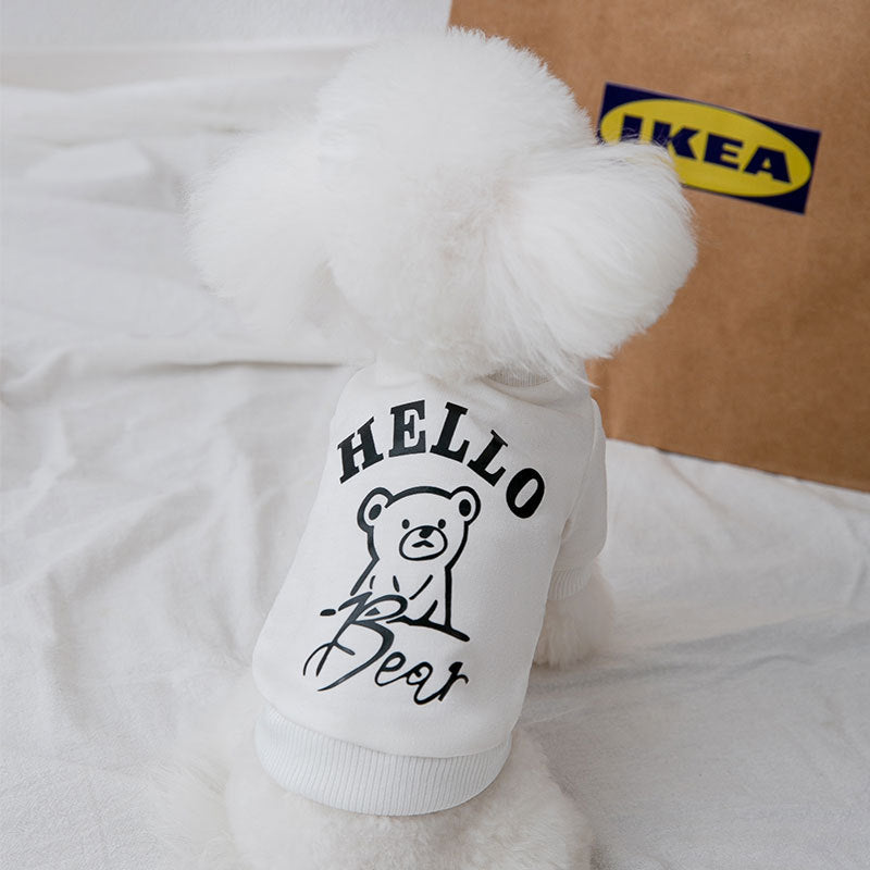 Dog Bear Printed Sweater