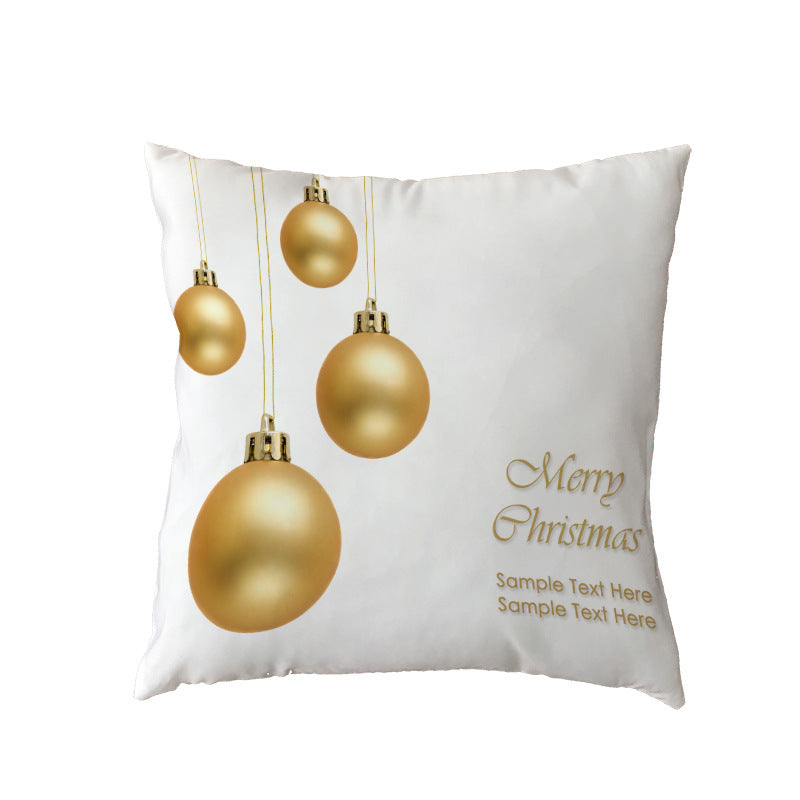 Christmas Ball and Tree Pillow Cover