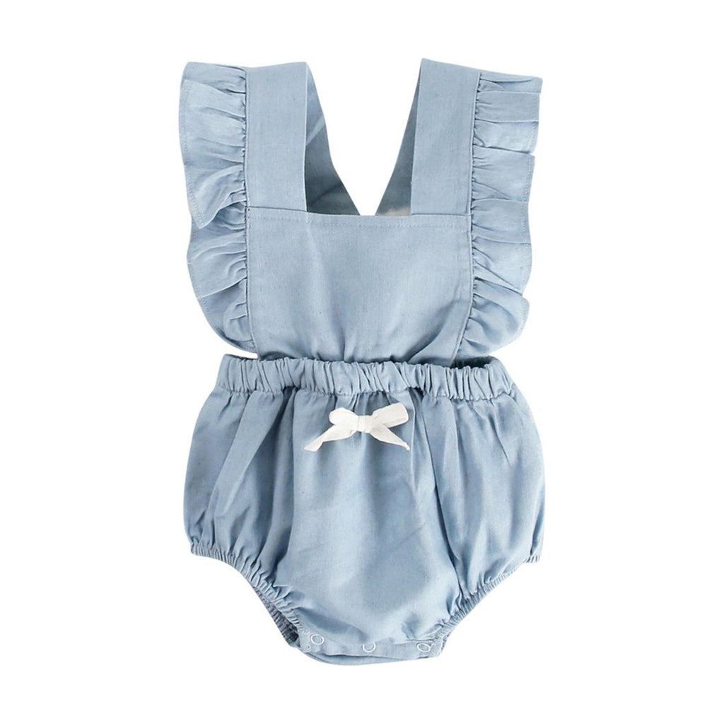 Denim Baby One-piece Bodysuits Romper