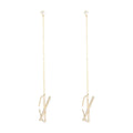Design French Ear Cuff Tassel Earrings