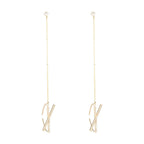 Design French Ear Cuff Tassel Earrings