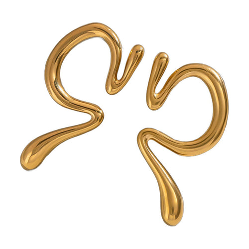 -design Stainless Steel Geometric Ear Cuff