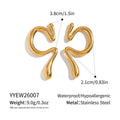 -design Stainless Steel Geometric Ear Cuff