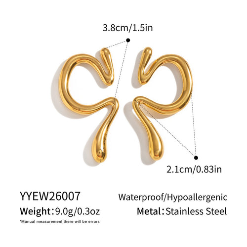 -design Stainless Steel Geometric Ear Cuff