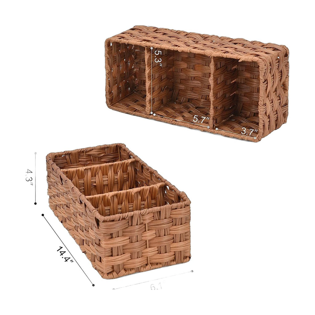 Desktop Bathroom Tissue Towel Storage Basket Bedroom