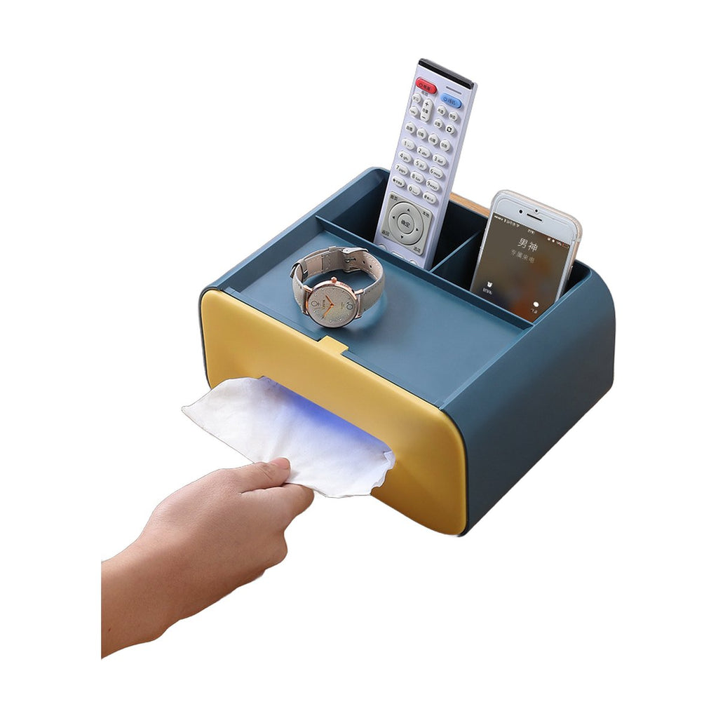 Desktop Tissue & Makeup Organizer