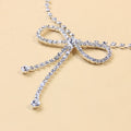 Diamond Anklet Rhinestones Bow