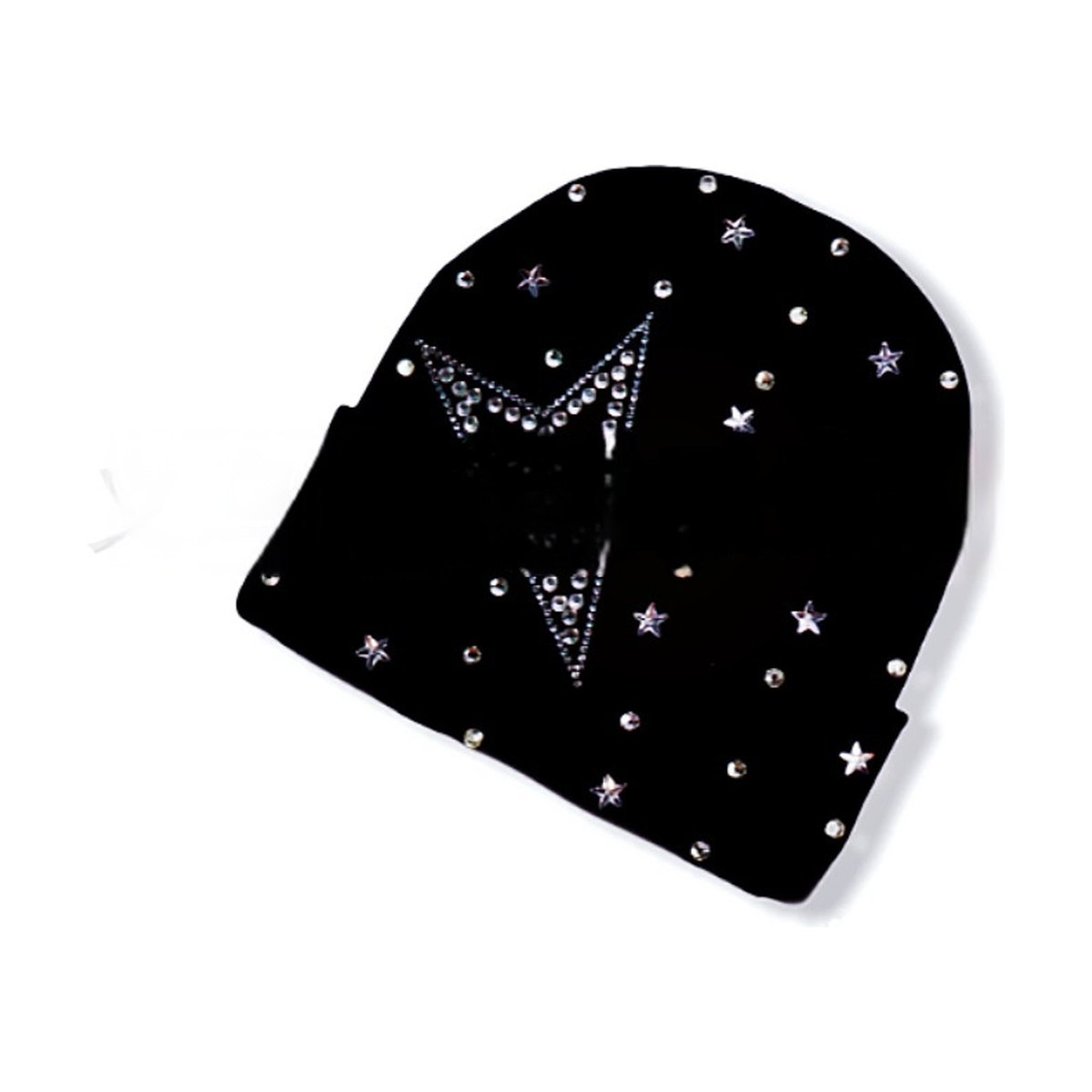 Diamond-embedded Warm Beanie Hat Wool Gloves