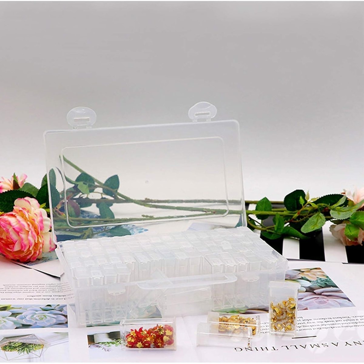 Diamond Painting Accessory Set 4 Trays 64-compartment