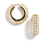 Diamond Single Hoop Earrings
