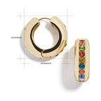 Diamond Single Hoop Earrings