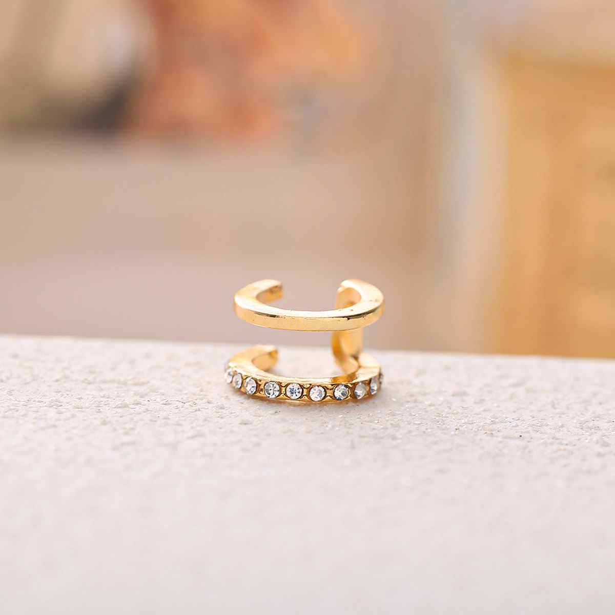 Diamond U-shaped Ear Cuff