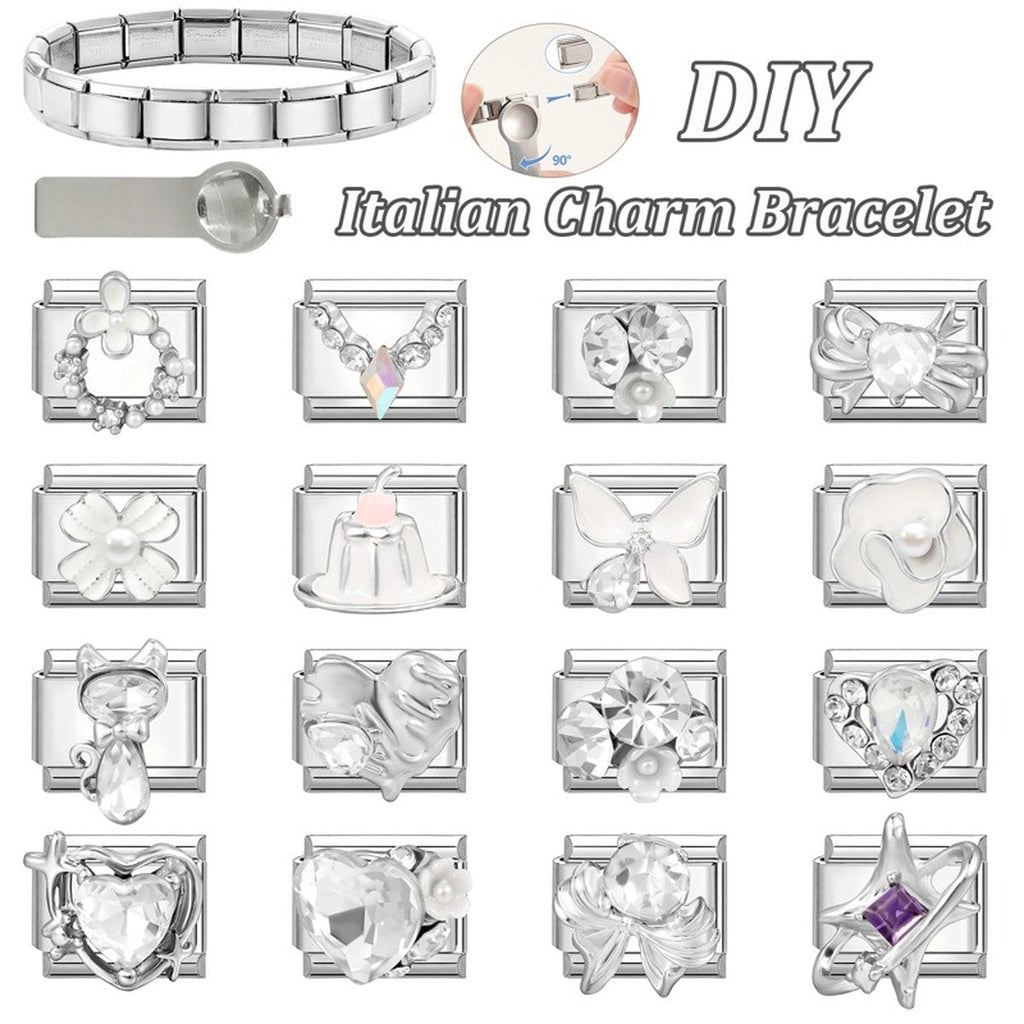 DIY Stainless Steel Bracelet Charm Components
