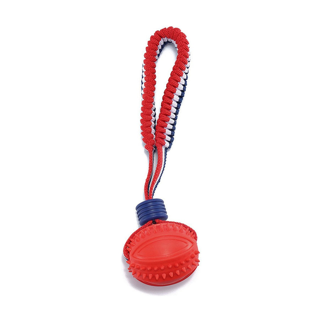 Dog Ball Rope Toy On Medium Small