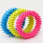 Dog Chew Toy Tpr Spiky Circle Ring