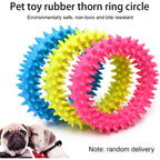 Dog Chew Toy Tpr Spiky Circle Ring
