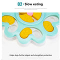 Dog Puzzle Slow Bowl Flower Shape Improve