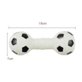 Dog Toys Football Dumbbell Shaped Squeeze Squeaky
