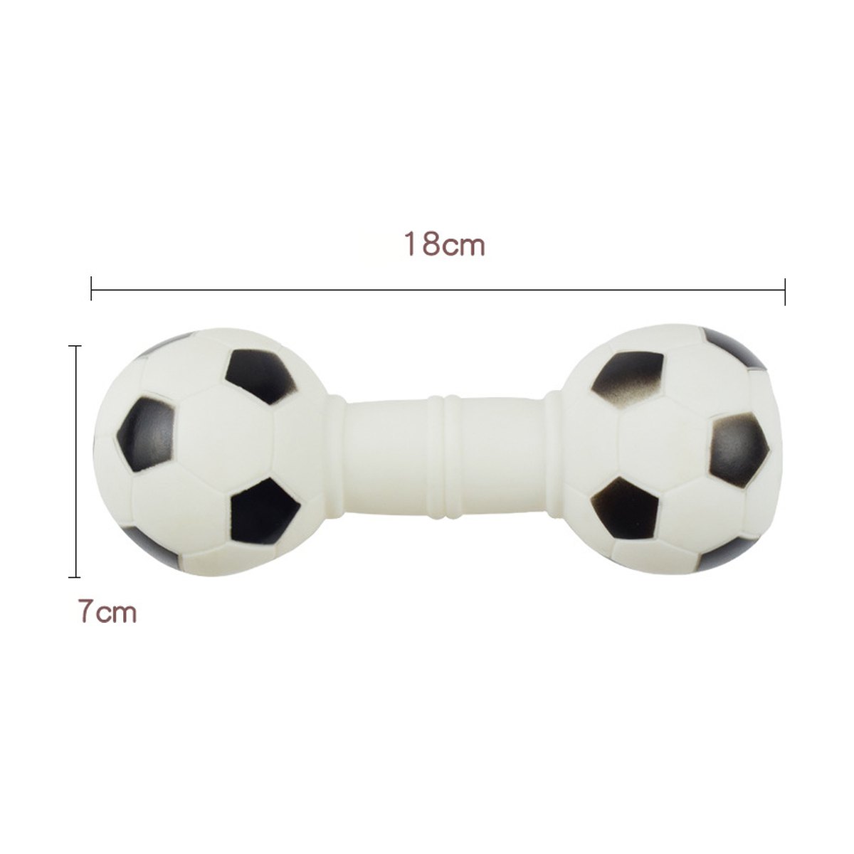 Dog Toys Football Dumbbell Shaped Squeeze Squeaky