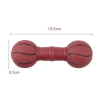 Dog Toys Football Dumbbell Shaped Squeeze Squeaky